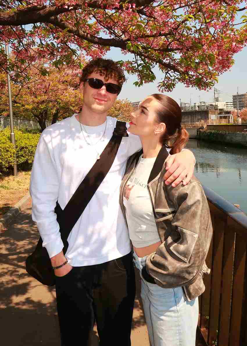 Weronika Saczawa with her Boyfriend