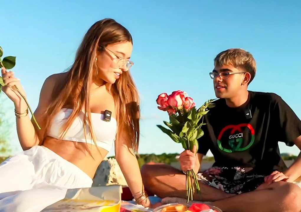 Chloe Parker with her Boyfriend N3on