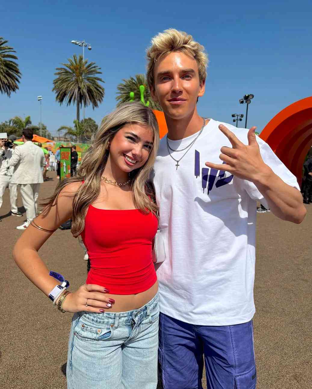 Embreigh Courtlyn with her friend