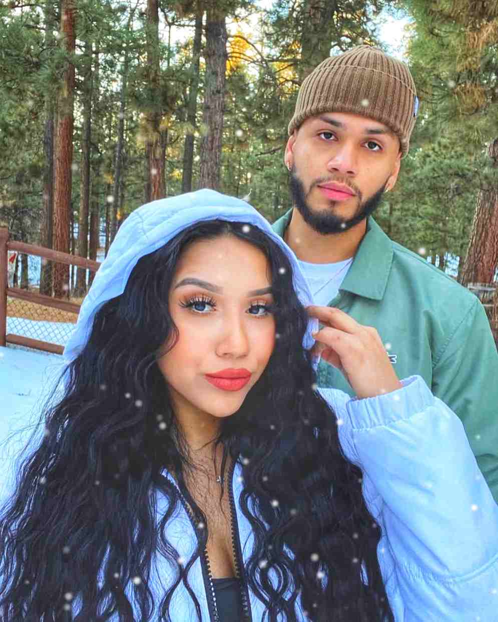 Karen Mendoza with her husband Eddie Zepeda