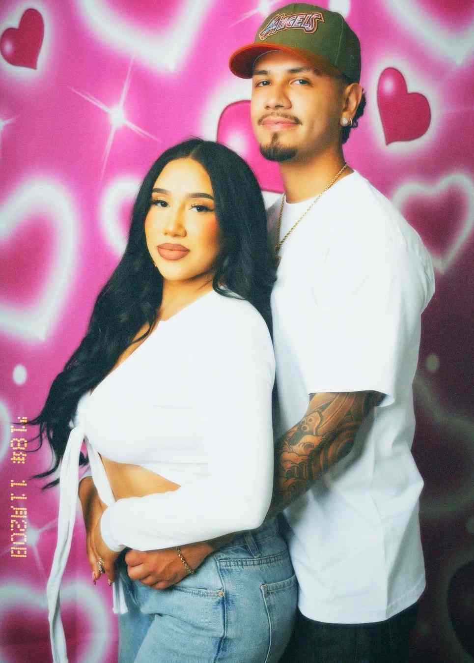 Karen Mendoza with her husband Eddie Zepeda