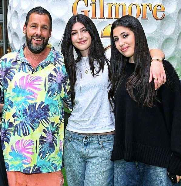 Sunny Sandler with her father and sister