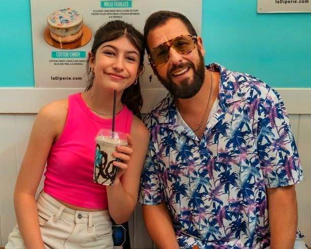 Sunny Sandler with her father Adam Sandler