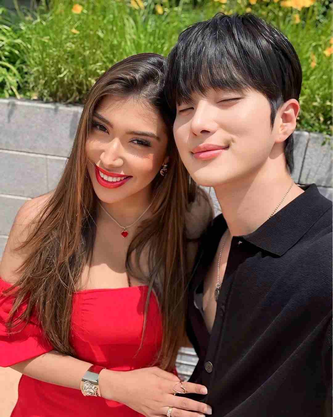 Morena Monaco with her Korean boyfriend Suwoong